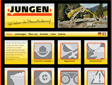 Tablet Screenshot of jungen-ag.ch